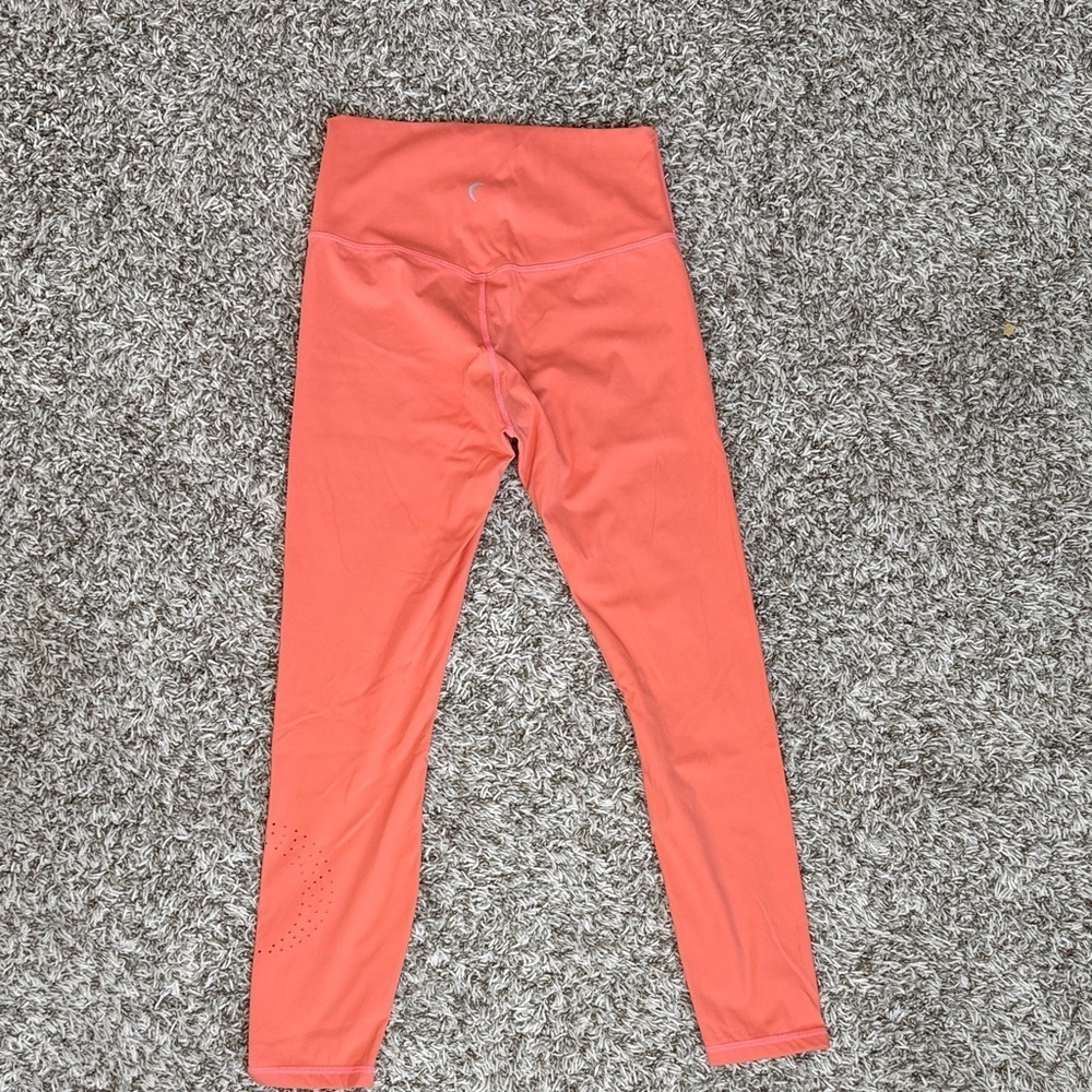 Zyia Active Legging Sport Moon Cut Out Bright Coral size 6-8 - Picture 7 of 15